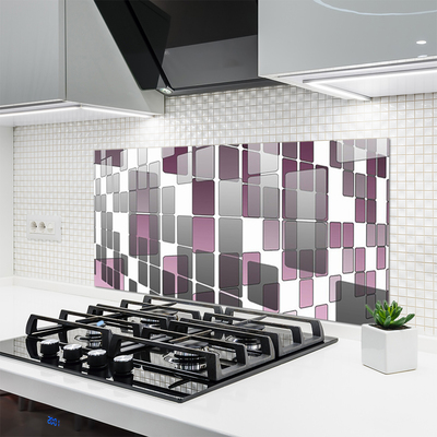 Szkło do Kuchni na Ścianę Symetria Nowoczesnej Formy