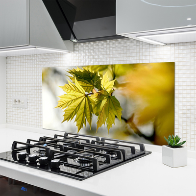 Panel Kuchenny Świeże Liście W Przybliżeniu