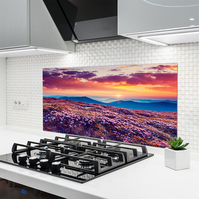 Panel Kuchenny Kwiatowy Dywan U Stóp Gór