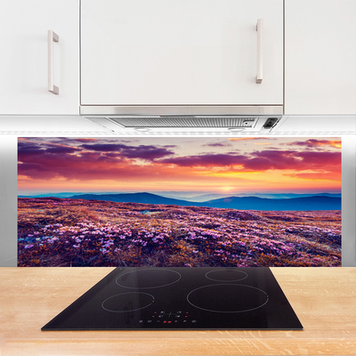 Panel Kuchenny Kwiatowy Dywan U Stóp Gór