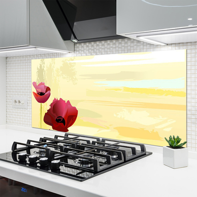 Panel Szklany do Kuchni Wiosenna Natura W Kwiatach