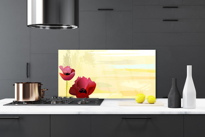 Panel Szklany do Kuchni Wiosenna Natura W Kwiatach