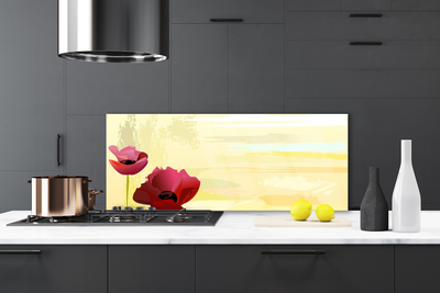 Panel Szklany do Kuchni Wiosenna Natura W Kwiatach