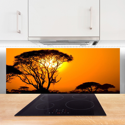 Panel Kuchenny Słońce Przebijające Przez Liście