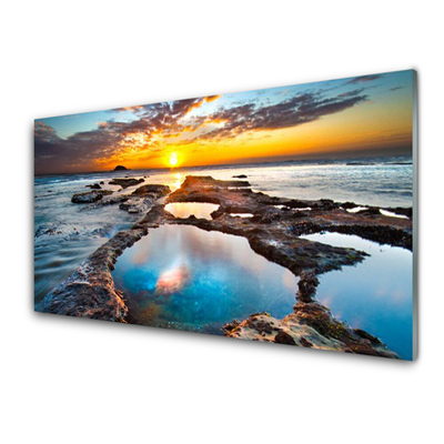 Panel Kuchenny Blask Słońca Na Morskiej Tafli