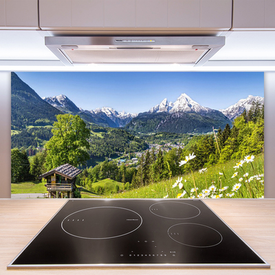 Panel nad blat kuchenny Pola U Podnóża Majestatycznych Gór