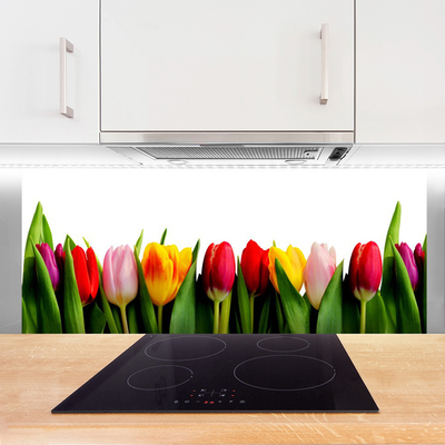 Panel nad blat kuchenny Pąki Tulipanów W Ogrodzie