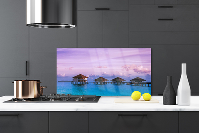 Panel Szklany do Kuchni Rezydencja Nad Lazurowym Brzegiem