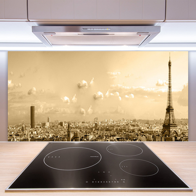 Panel Szklany do Kuchni Panorama Miejskich Kamienic