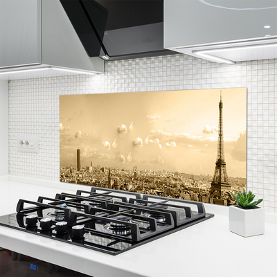 Panel Szklany do Kuchni Panorama Miejskich Kamienic