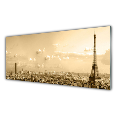 Panel Szklany do Kuchni Panorama Miejskich Kamienic