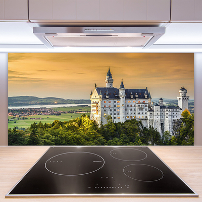 Panel Szklany do Kuchni Majestatyczny Pałac W Górach