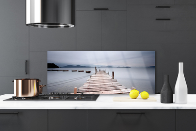 Szkło do Kuchni na Ścianę Stalowa Konstrukcja Nad Zatoką