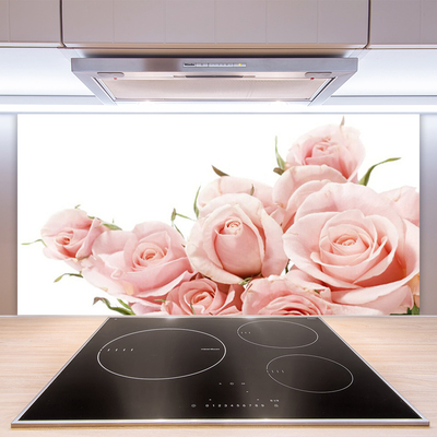 Szkło do Kuchni na Ścianę Królewski Bukiet Róż