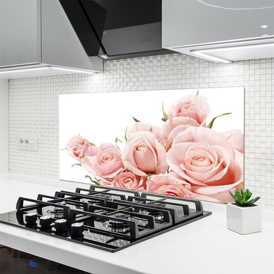 Szkło do Kuchni na Ścianę Królewski Bukiet Róż