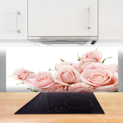 Szkło do Kuchni na Ścianę Królewski Bukiet Róż
