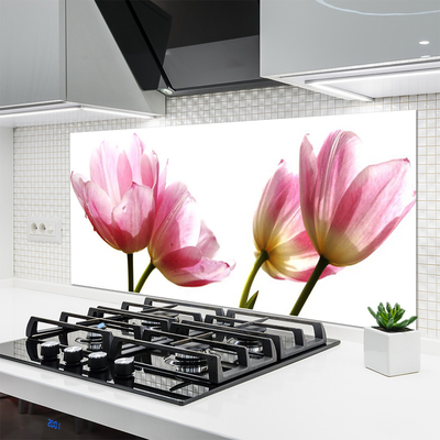 Szkło do Kuchni na Ścianę Kwiatowy Akcent Wnętrza