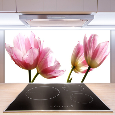 Szkło do Kuchni na Ścianę Kwiatowy Akcent Wnętrza