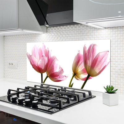 Szkło do Kuchni na Ścianę Kwiatowy Akcent Wnętrza
