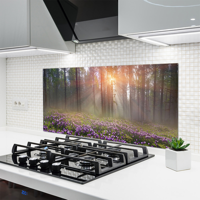 Panel nad blat kuchenny Leśny Ogród W Rozkwicie