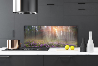 Panel nad blat kuchenny Leśny Ogród W Rozkwicie
