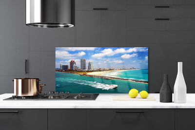 Panel Kuchenny Nadmorska Panorama Miasta