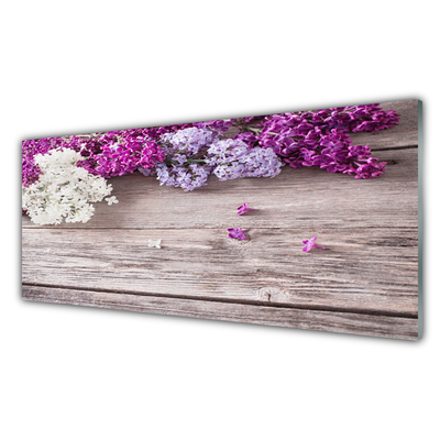 Panel Szklany do Kuchni Wyrafinowane Płatki Kwiatowe