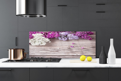 Panel Szklany do Kuchni Wyrafinowane Płatki Kwiatowe