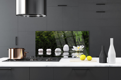 Panel Szklany do Kuchni Lilia Wodna Na Jeziorze