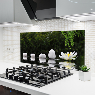Panel Szklany do Kuchni Lilia Wodna Na Jeziorze