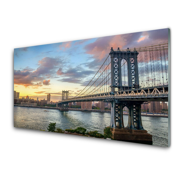 Panel Kuchenny Stalowy Gigant Nad Rzeką