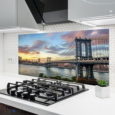 Panel Kuchenny Stalowy Gigant Nad Rzeką