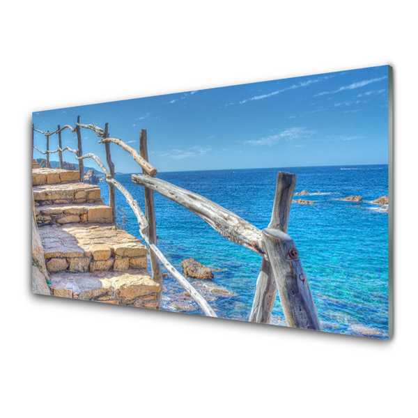 Panel nad blat kuchenny Schody Prowadzące Do Morza