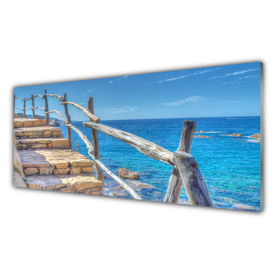 Panel nad blat kuchenny Schody Prowadzące Do Morza