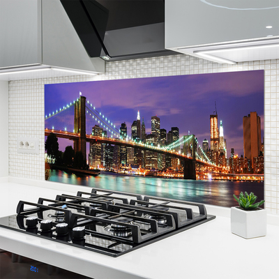 Panel nad blat kuchenny Panorama Mostu O Zmierzchu