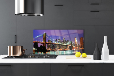 Panel nad blat kuchenny Panorama Mostu O Zmierzchu