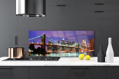 Panel nad blat kuchenny Panorama Mostu O Zmierzchu