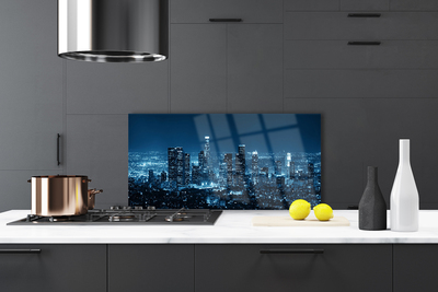 Szkło do Kuchni na Ścianę Rytm Miejskich Ulic