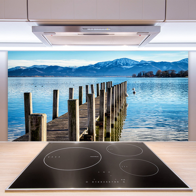 Szkło do Kuchni na Ścianę Most Nad Fiordem