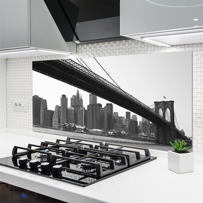 Szkło Ozdobne do Kuchni Miejski Most Nad Kanałem