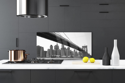 Szkło Ozdobne do Kuchni Miejski Most Nad Kanałem