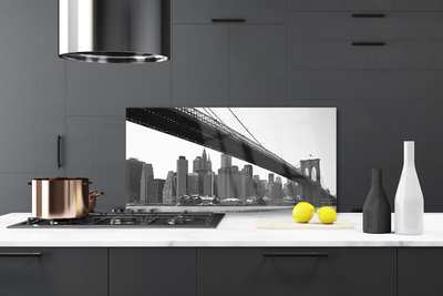 Szkło Ozdobne do Kuchni Miejski Most Nad Kanałem