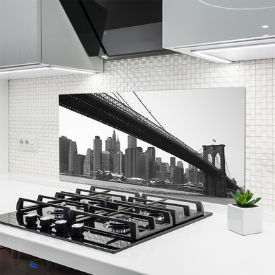 Szkło Ozdobne do Kuchni Miejski Most Nad Kanałem