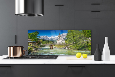 Panel Szklany do Kuchni Klasztor Nad Cichą Wodą