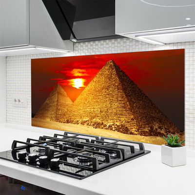 Panel Szklany do Kuchni Majestatyczne Piramidy W Gizie