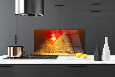 Panel Szklany do Kuchni Majestatyczne Piramidy W Gizie