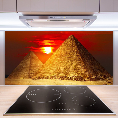 Panel Szklany do Kuchni Majestatyczne Piramidy W Gizie