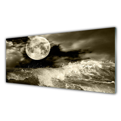 Panel Szklany do Kuchni Blask Księżyca Nad Doliną