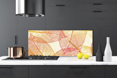 Panel Szklany do Kuchni Abstrakcyjne Liście Paproci