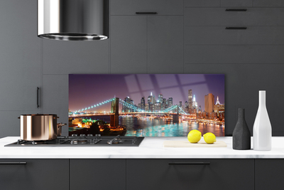 Panel Kuchenny Wieczorne Światła Wielkiego Mostu